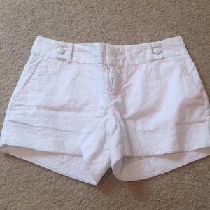 Banana Republic patterned white short
